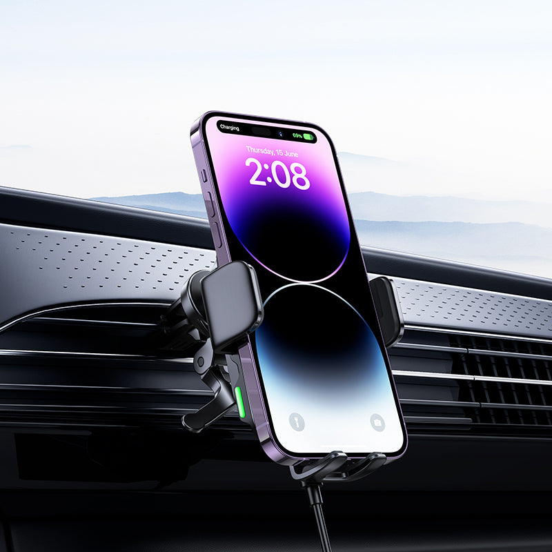 Jenny Three-Axis Linkage Wireless Fast Charging Car Mount