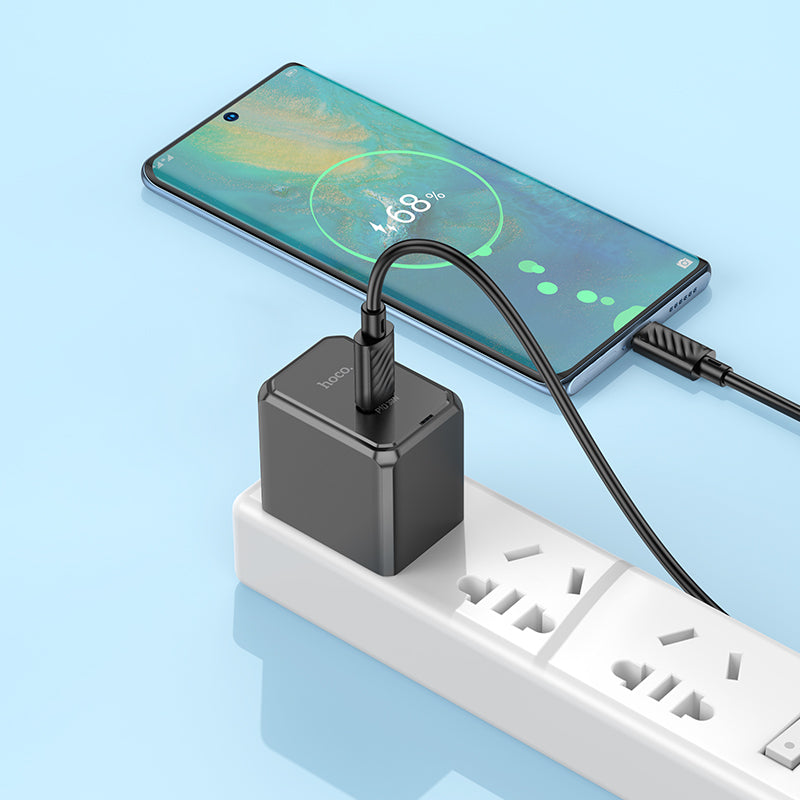 Ocean Single Port PD 30W Charger with USB-C to USB-C Cable (1 m)
