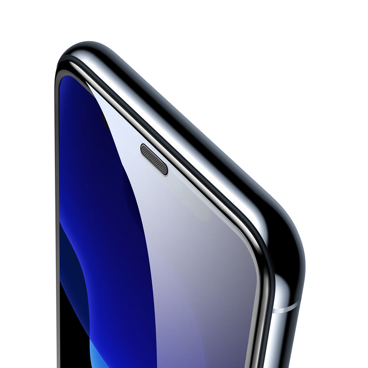 Protecteur d'écran en verre trempé incurvé plein écran BASEUS (prévention de la poussière cellulaire) pour iPhone 11 Pro max / 11 Pro / 11 / XS Max / XS / X / XR