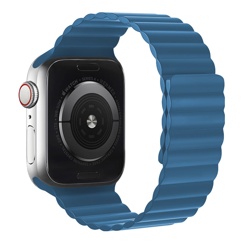 Apple Watch Band - Bracelet chaîne en silicone magnétique série Flexible