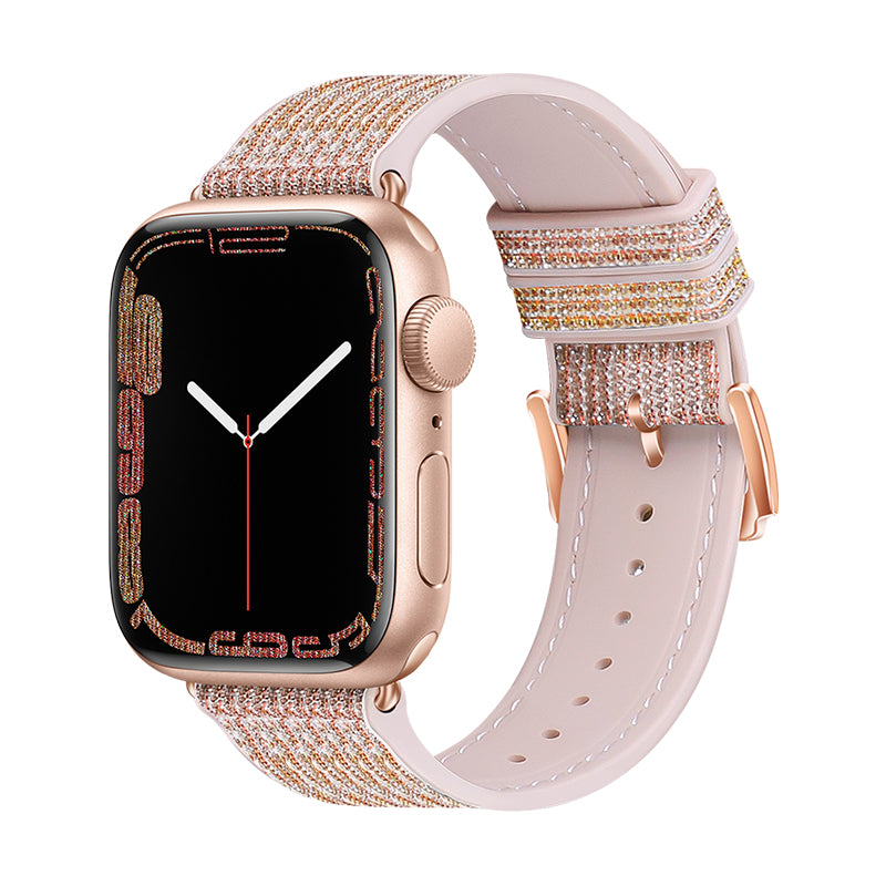 Apple Watch Band - Diamond Series Double-Section Colour-Changing Silicone Strap