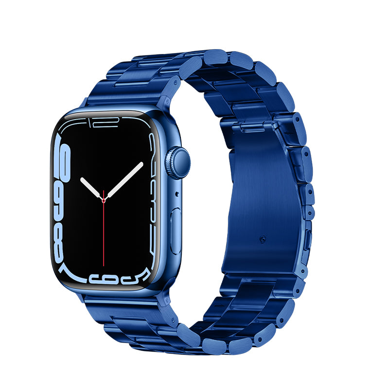Apple Watch Band - Grand Series Three-Bead Steel Strap