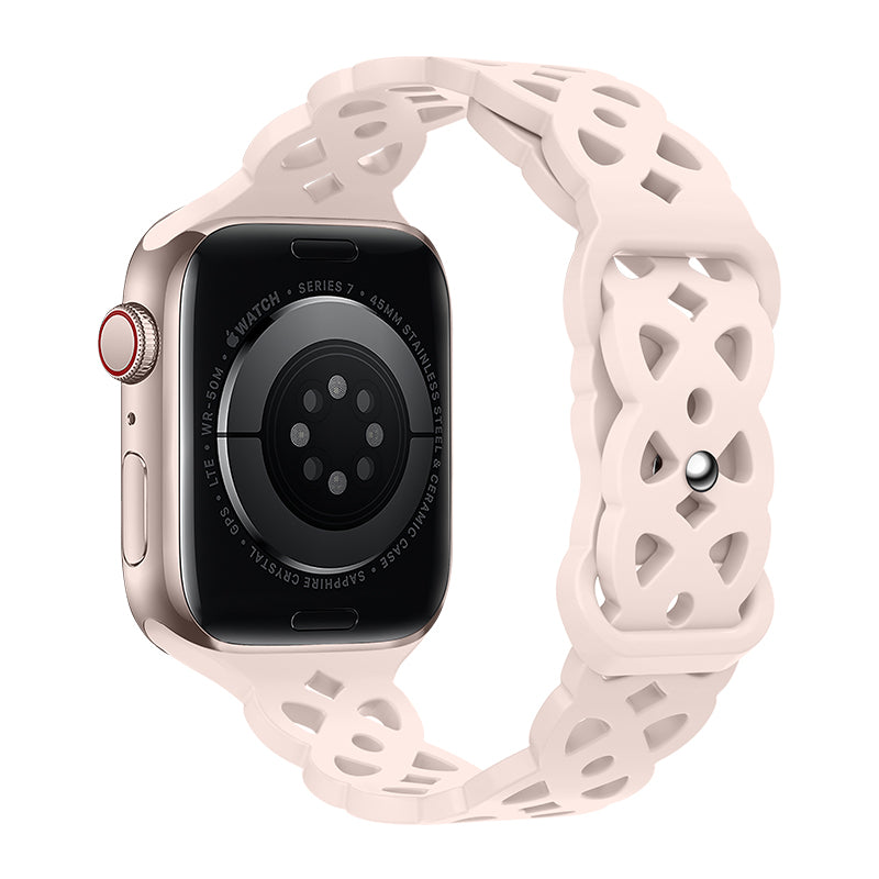 Apple Watch Band - Bracelet en silicone creux Rhombus Série Flexible