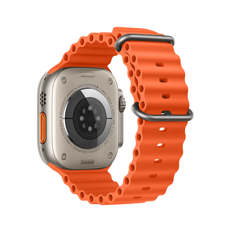 Apple Watch Band - Bracelet en silicone à double boucle marine série originale