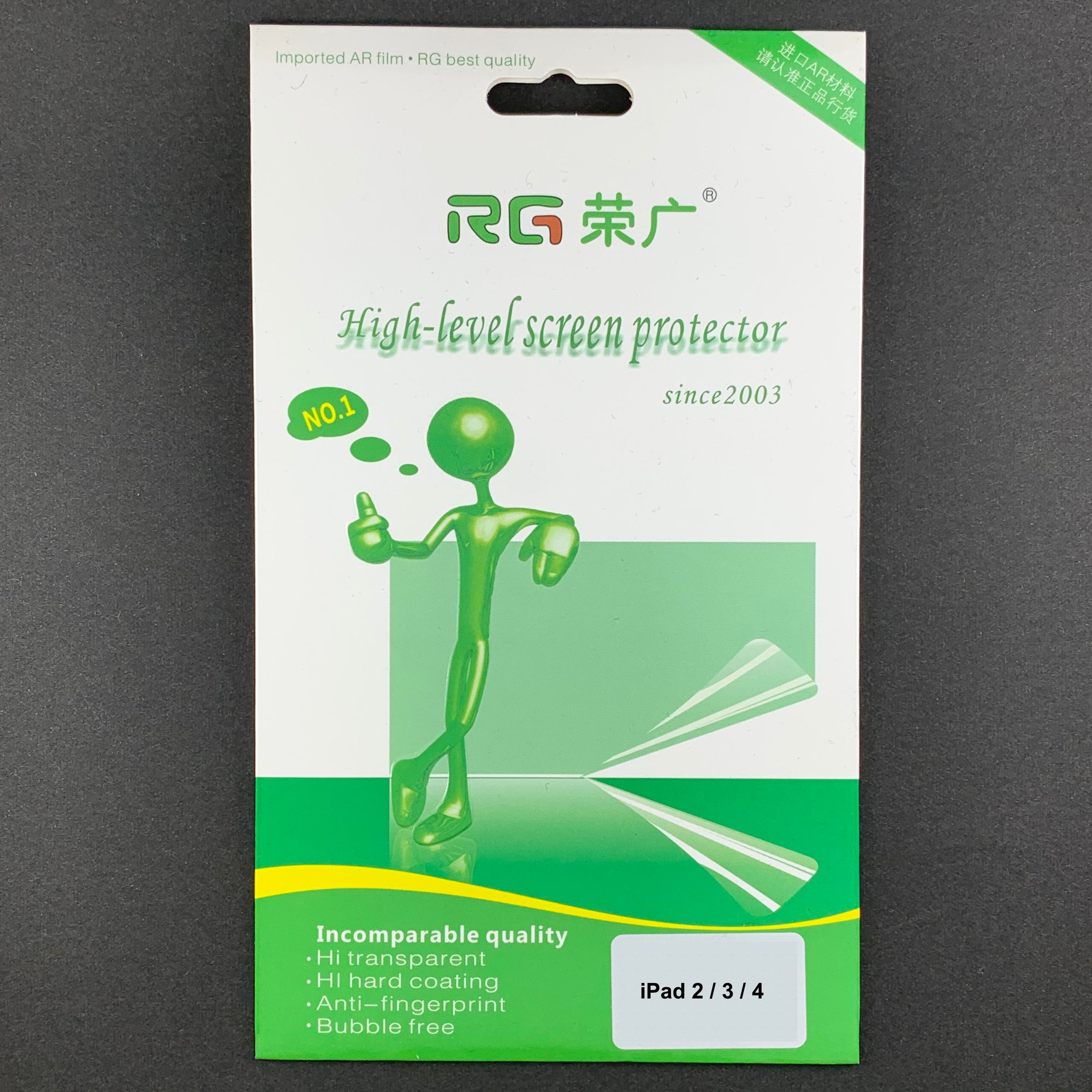 RG Professional Soft Film Screen Protector for iPad 2 / 3 / 4 (CLEAR, 2-PACK)